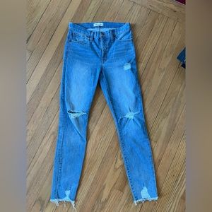 Madewell 9” true skinny jeans size 28, super flattering